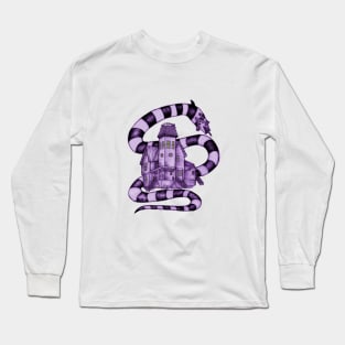 Beetlejuice House || Tim Burton Fan Art - White Background Long Sleeve T-Shirt